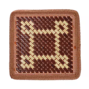 Массажная накидка на сиденье Nova Bright, бамбук, коричневый, 4244 см