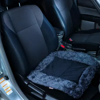 Накидка на сиденье МАТЕХ ALASKA LINE, мех, 4852 см, черный, темно-серый