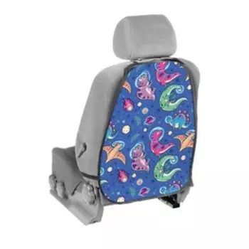 Накидка-незапинайка, 46х62 см, животные, синий