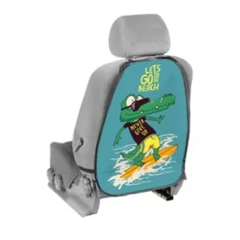 Накидка-незапинайка, 46х62 см, животные, зеленый