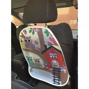 Защитная накидка на спинку сиденья автомобиля «Домик сов»