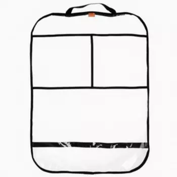 Накидка-незапинайка на спинку автомобильного сиденья, 60х45см., с карманами