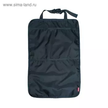 Накидка-органайзер, на спинку сиденья, с 1 карманом, оксфорд 240, чёрный