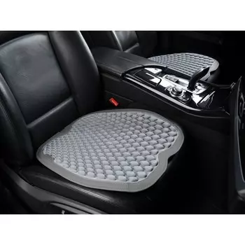 Накидка Relax Mini, дышащая ткань ice silk, формаванный гель, передние сиденья, серый/серый 102658