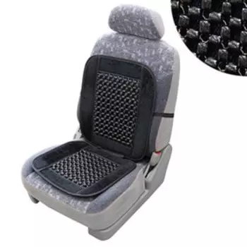 Накидка сиденья массажная SKYWAY, Massage-02, дерево-полиэстер, черный