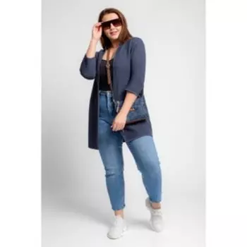 Накидка женская, размер 50 цвет джинсовый