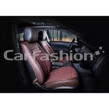 Накидки Arsenal, 3D, экокожа-твид, набор 2 шт, кофе