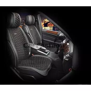 Накидки Capri, премиум нубук - экокожа, набор 2 шт, черный