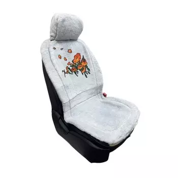 Накидки на передние сиденья "МАКИ", серые, набор 2 шт.