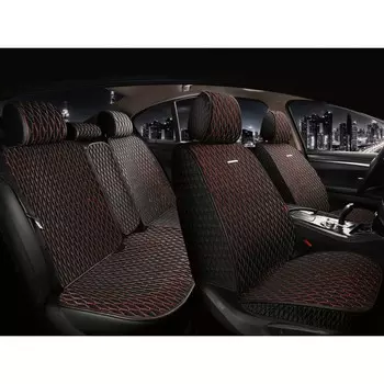 Накидки на весь салон CarFashion ICEBERG PLUS, цвет черный/черный/красный