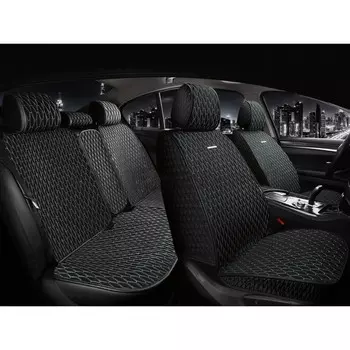 Накидки на весь салон CarFashion ICEBERG PLUS, цвет черный/черный/т.серый
