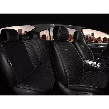 Накидки на весь салон CarFashion MONACO PRO PLUS, цвет черный/черный/серый/серый