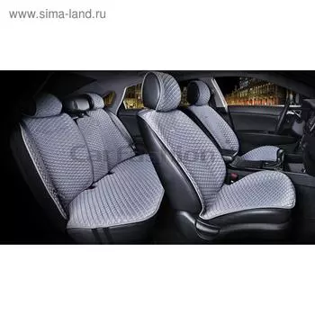 Накидки Palermo Plus, 3D, текстиль, темно-серый/синий