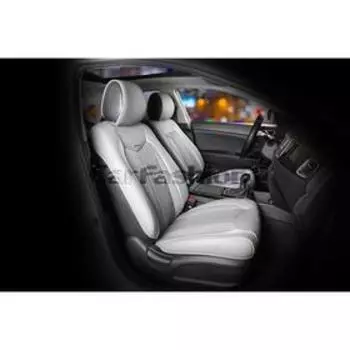 Накидки Urban, 3D, твид - экокожа, набор 2 шт, серый/темно-серый