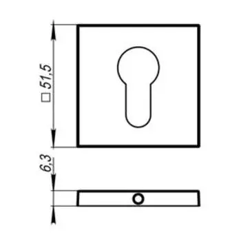 Накладка CYLINDER ET USS WH-19, белый