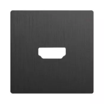 Накладка для розетки HDMI WL04-HDMI-CP цвет графит рифленый, материал пластик