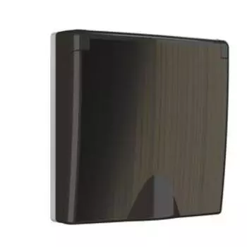 Накладка для розетки IP44 с крышкой WL12-SKGSC-IP44-CP, цвет бронза