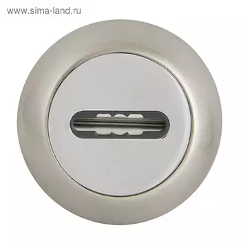 Накладка Fuaro SC RM SN/CP-3, под сувальдный ключ, цвет матовый хром/хром, 1 шт.