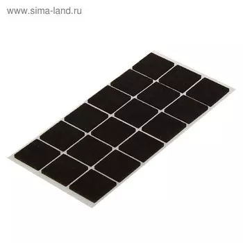 Накладка мебельная ТУНДРА, 2525 мм, квадратная, коричневая, 18 шт.
