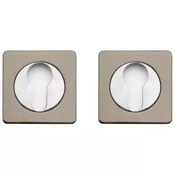 Накладка на цилиндр TRODOS ЕТ02-AL BN , цвет черный , цвет никель