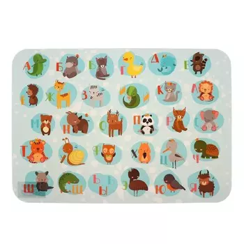 Накладка на стол пластиковая А4 (330 х 230 мм) 400 мкм, Обучающая, НПД-1 "Алфавит 2023"