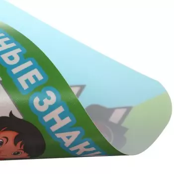 Накладка на стол пластиковая А4 (330 х 230 мм) 400 мкм, Обучающая, НПД-1 «Дорожные знаки»