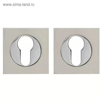 Накладка под цилиндр Fuaro ET KM SN/CP-3, цвет матовый хром/хром