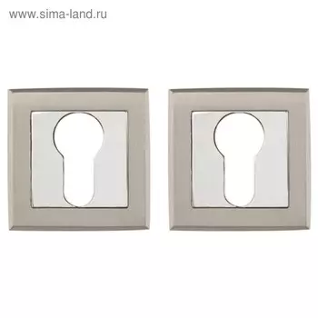 Накладка под цилиндр Punto ET QL SN/CP-3, цвет матовый хром/хром