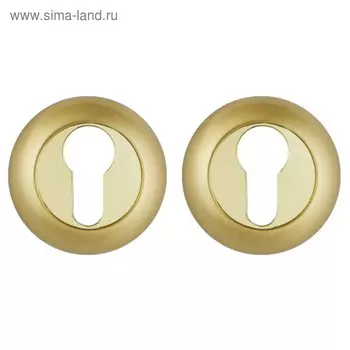 Накладка под цилиндр Punto ET TL SG/GP-4, цвет матовое золото/золото