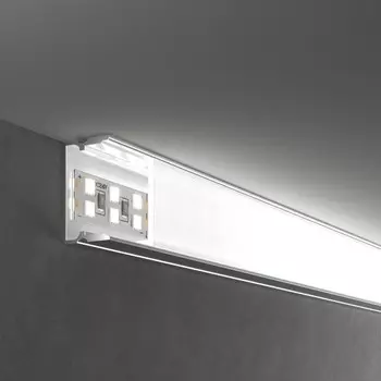 Накладной алюминивый профиль для трехрядной LED ленты, до 18,5 мм Elektrostandard, LL-2-ALP018, 2000х20х10 мм, цвет серый