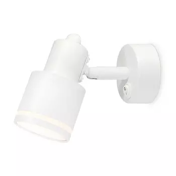 Накладной поворотный спот с выключателем Ambrella light GU10/LED max 12 Вт, 100x55x132 мм, цвет белый