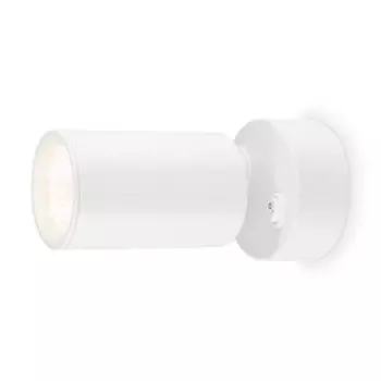 Накладной поворотный спот с выключателем Ambrella light GU10/LED max 12 Вт, 87x55x138 мм, цвет белый