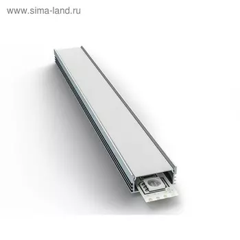 Накладной профиль Apeyron Electrics для светодиодной ленты, глубокий, алюминий, рассеиватель, 1 м