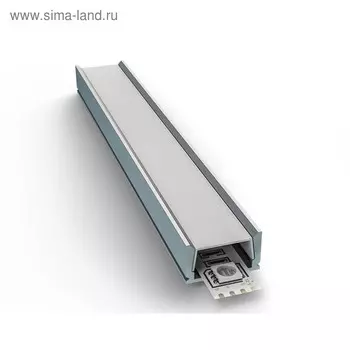 Накладной профиль Apeyron Electrics для светодиодной ленты, алюминий, рассеиватель, 2 м
