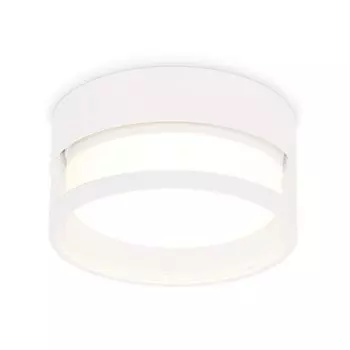 Накладной светильник с акрилом Ambrella light, GX53 Acrylic tech, TN5505, GX53, цвет белый песок, прозрачный