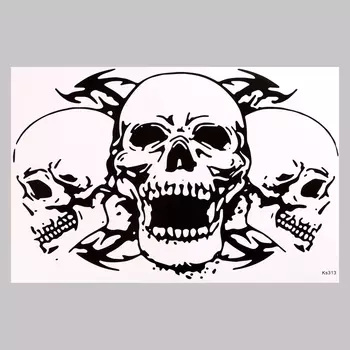 Интерьерная наклейка 3Д TAKE IT EASY «Черепа», 5740 см