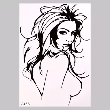 Интерьерная наклейка 3Д TAKE IT EASY «Девушка строит глазки», 6142 см