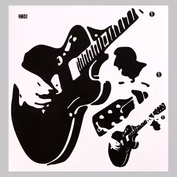 Интерьерная наклейка 3Д TAKE IT EASY «Гитарист», 4040 см