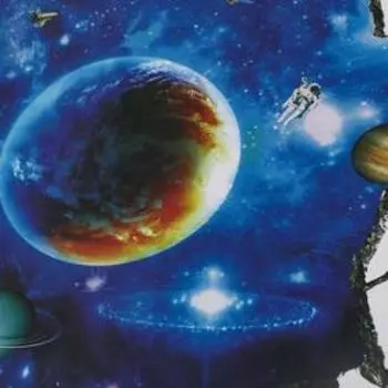 Интерьерная наклейка 3Д TAKE IT EASY «Большой космос», 9060 см