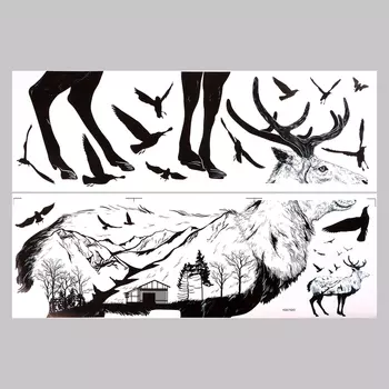 Интерьерная наклейка 3Д TAKE IT EASY «Лось», 9060 см