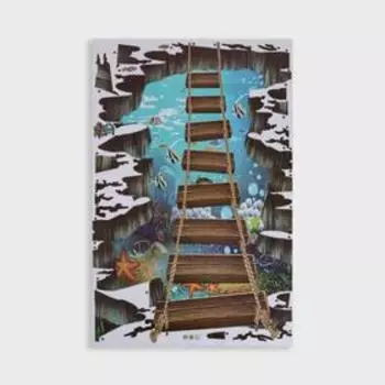 Интерьерная наклейка 3Д TAKE IT EASY «Мост над морем», 9060 см