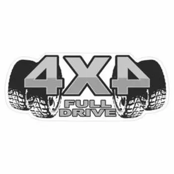 Наклейка "4 х 4 Full drive", микс, 13 х 5 см