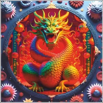 Наклейка автомобильная "Дракон", 250 х 250 мм, вид 5