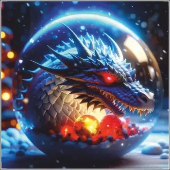 Наклейка автомобильная "Дракон", 250 х 250 мм, вид 8