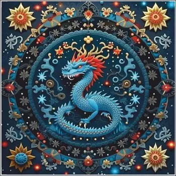 Наклейка автомобильная "Дракон", 250 х 250 мм, вид 3