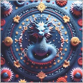 Наклейка автомобильная "Дракон", 250 х 250 мм, вид 2