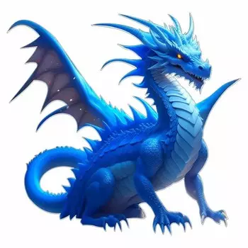 Наклейка автомобильная "Фигурный дракон", 250 х 250 мм, вид 2