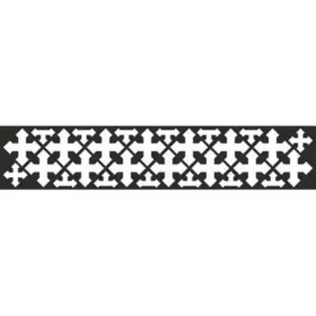 Наклейка БЛИКЕР термо плоттер Кресты светоотр., 50х250 мм, цвет серебро, Skyway, Л1788