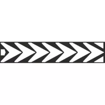 Наклейка БЛИКЕР термо плоттер Стрелки светоотр, 50х250 мм, цвет серебро, Skyway, Л1791