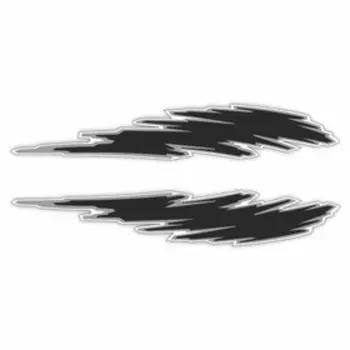 Наклейка "Брызги", черная, комплект, 2 шт, 47 х 11,5 см